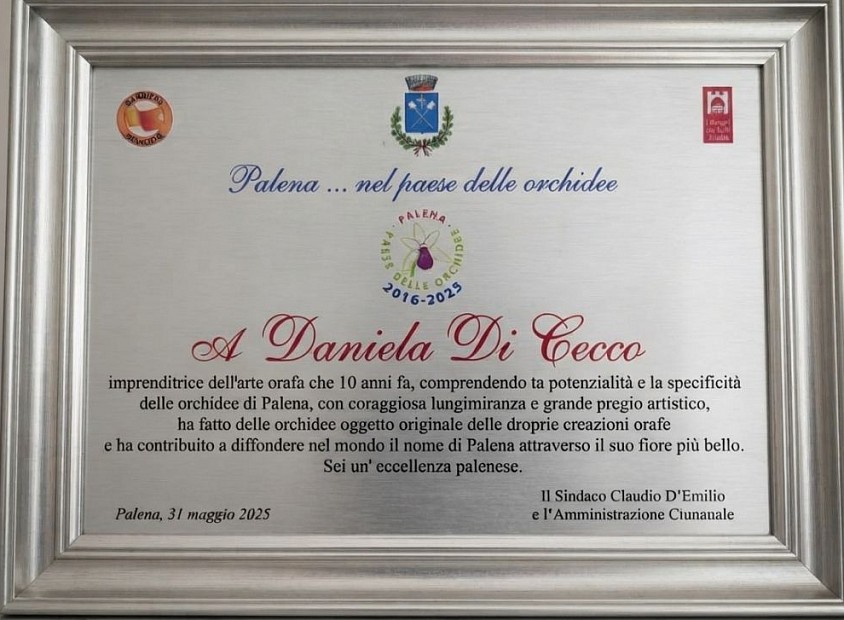 Palena paese delle orchidee premio